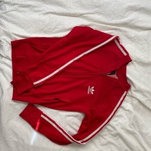 Adidas jacket red